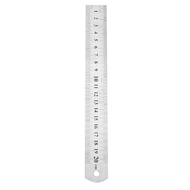 3 Stck Lineal Sauerei Werkzeug Metall Lineal Edelstahl Edelstahl Edelstahl Herrscher Herrscher Gerade Herrscher für Heimat Sekretariat