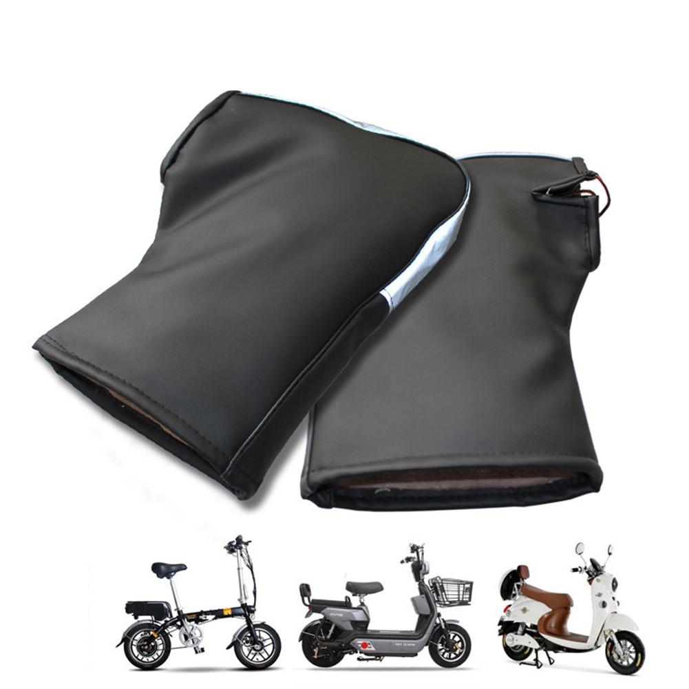 Motorcycle Handle Bar Mitts PU Verdikte Winddicht Hand Protector Cover Met Reflecterende Strip