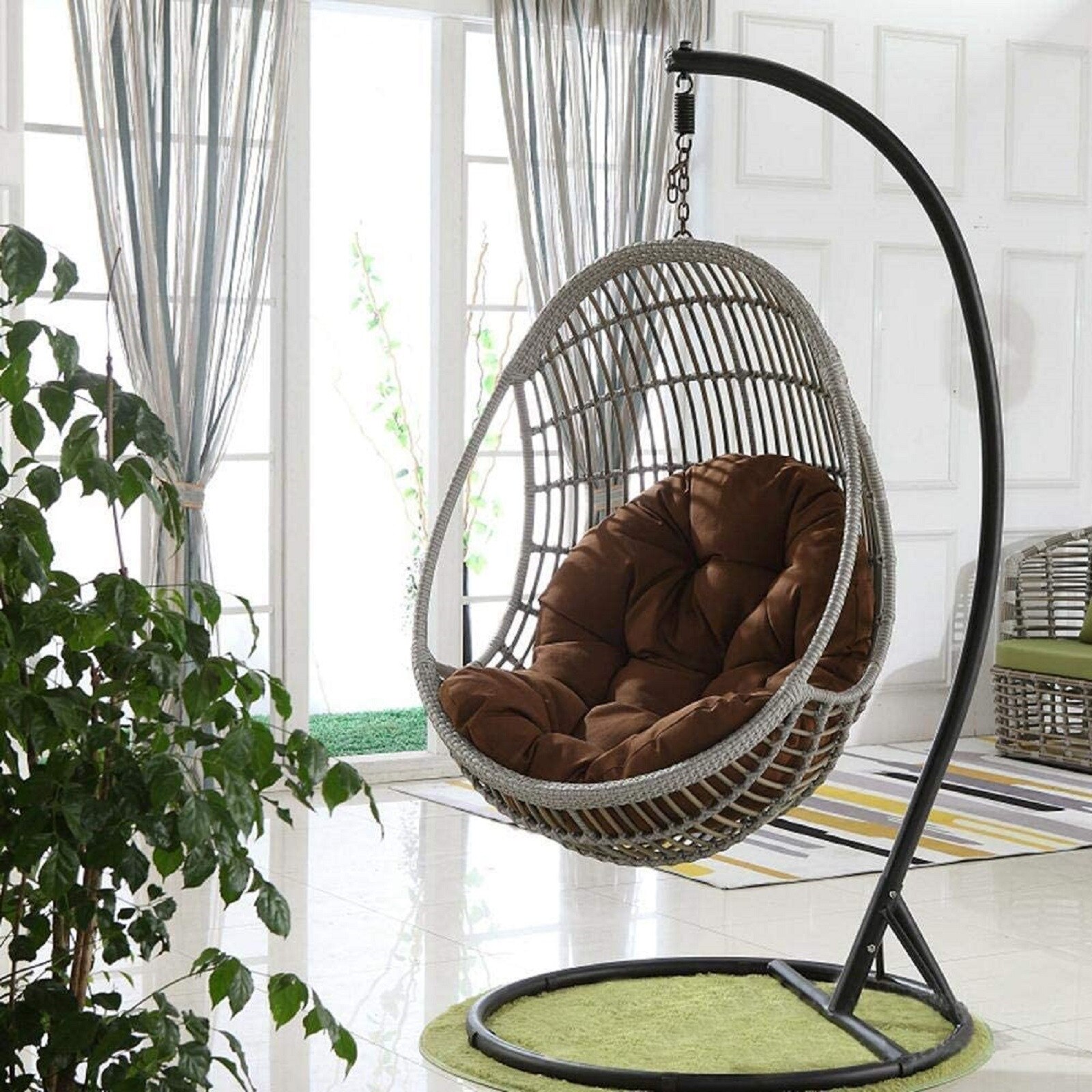 Kissen Single schwingen Kissen Hängen Matratze Integrierte Kissen Komfortable Weiche Schaukel Kissen Hause Dekoration Neue: C