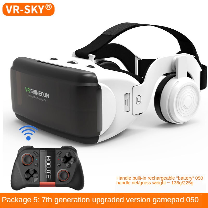 Virtual Reality Vr Oogafstand Lens Aanpassing Meerdere Compatibiliteit Meeslepende Game-ervaring 3D Bril: white105