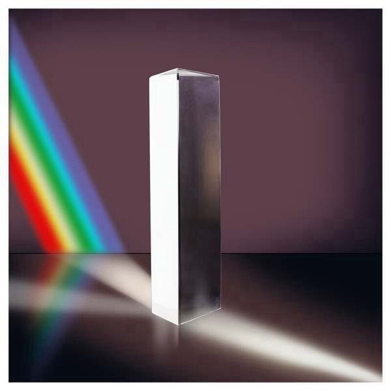 Optical Equilateral Rainbow Triangular Prism Glass Physics Experiment Children Student Photography Triangular Prism