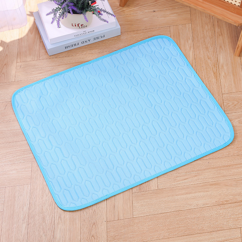 UPGRADED ICE-COOl MODEL Summer Pet Cooling Mat Pad And Sleeping Pad Bed for Small, Medium, and Large Cats & Dogs: XXL / Blue
