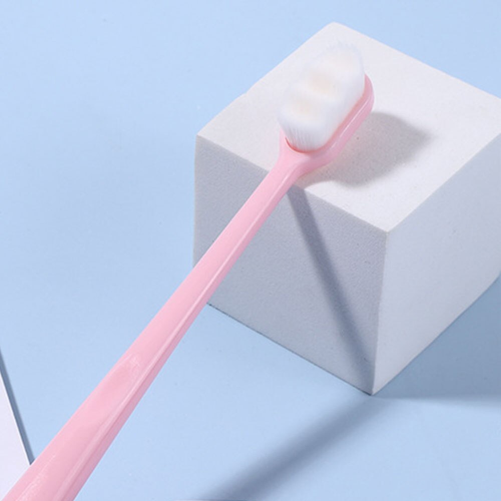 20pcs Extra Soft Toothbrush Micro Nano Toothbrushes 20000 Soft Bamboo Charcoal Bristles for Fragile Teeth Oral Gum Recession: 20pcs pink