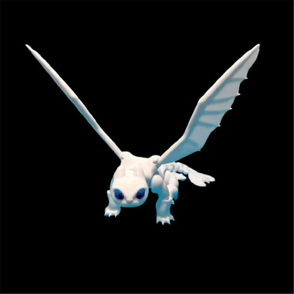 Oppgrader 3d -trykk dyrehund revefigur flerleddet bevegelig for kawaii-romdekor barnehjemstilbehør: Fiolett/紫罗兰