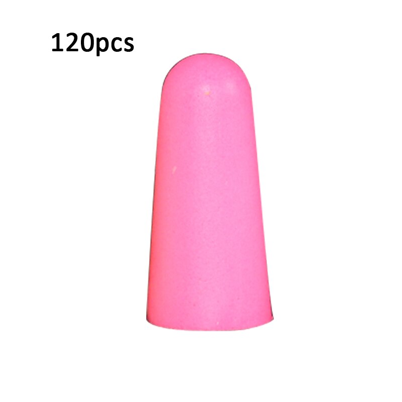 Earplugs Noise Reduction Sleep Foam Plug Canceling Music Anti Reusable For Snoring Earplug Sound Insulation Sleeping Ear Plugs: pink 120pcs