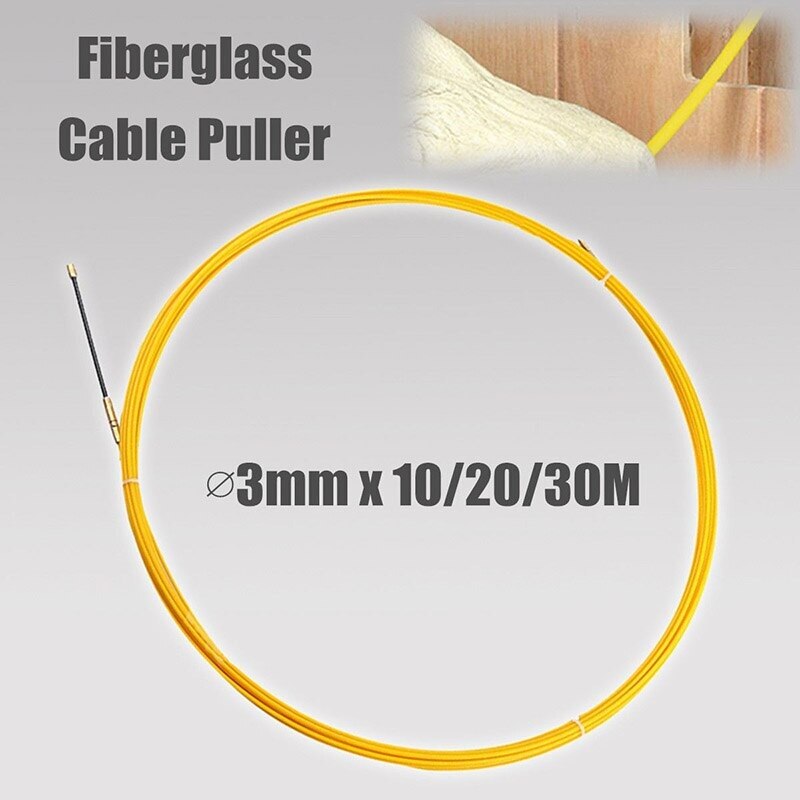 15 m 5mm spiral cable puller conduit snake kabel rodder vis tape draad
