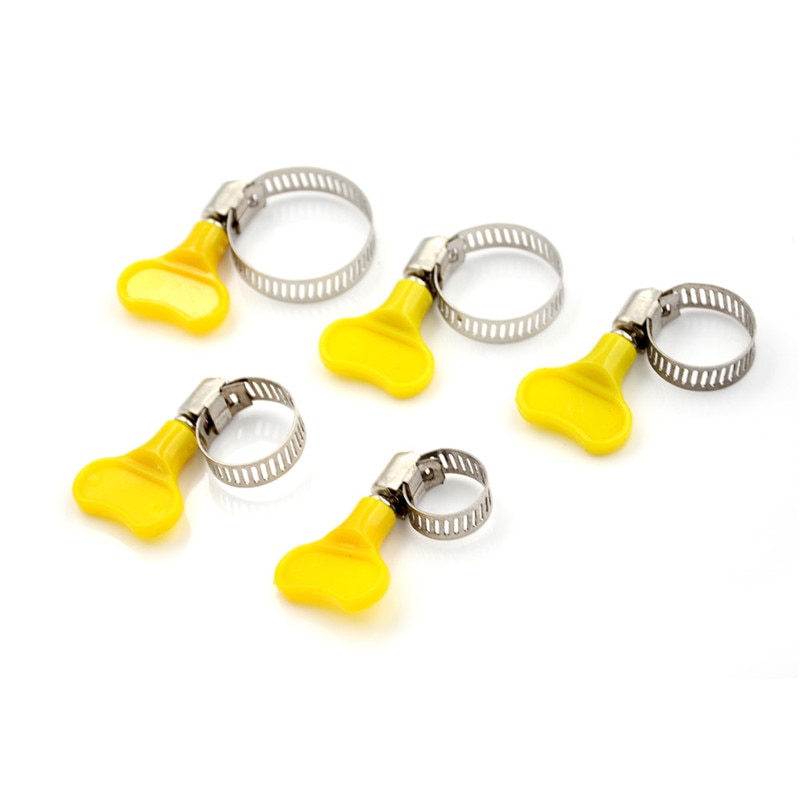 Collier de serrage de tuyau papillon en acier inoxydable 6, , pour Tube en plastique de 6mm O.D ~ 29mm O.D