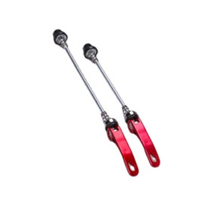 145/175mm MTB strada bicicletta clip leva assale mozzo ruota bicicletta spiedini anteriore posteriore QR asse a sgancio rapido spiedini W91C: Rosso