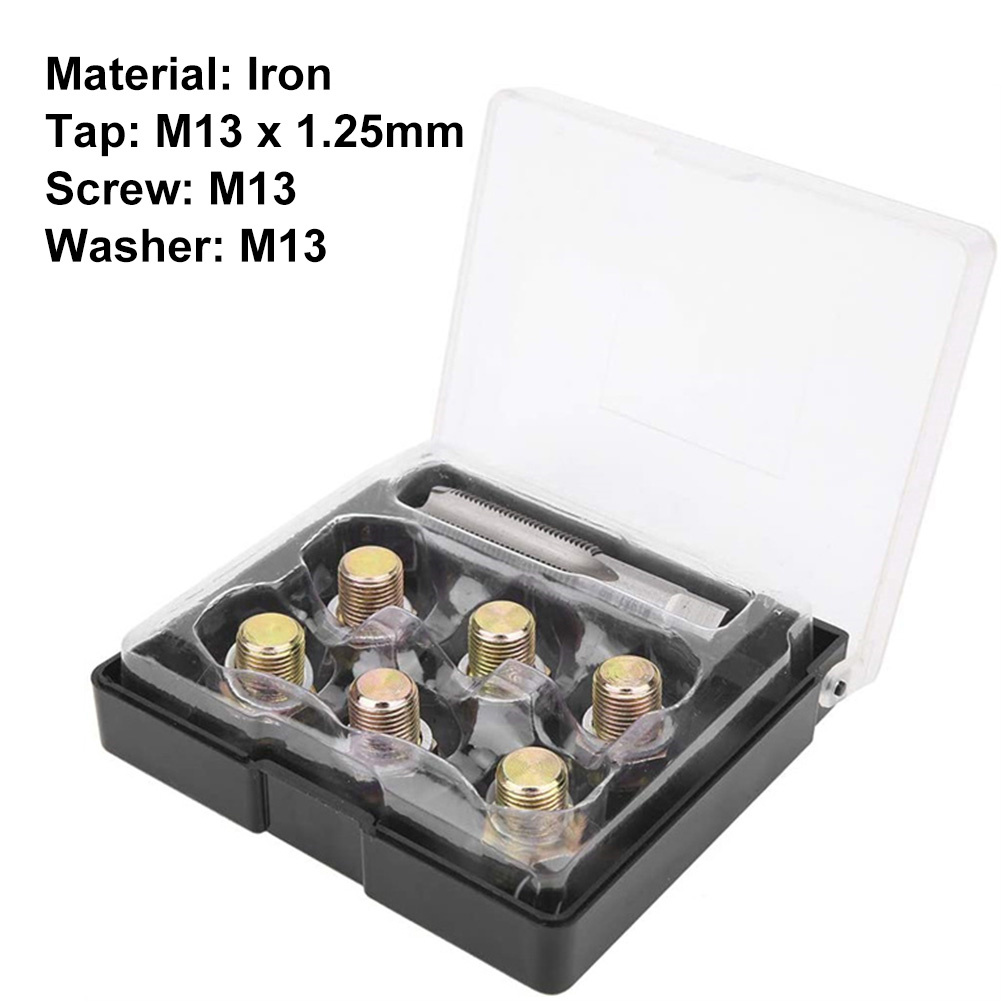 CCLIFE Olie-aftapplug Reparatieset – M13 X 1,5 Mm, 13-delig, Voor Auto En Motor