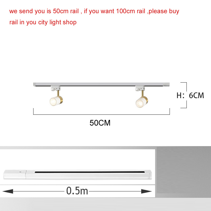 GU10 LED Ceiling Light Spotlight House Decoration Corridor Track Lamp Angles Adjustable Decor Rail Ceiling Lamp Lighting Fixture: Yellow