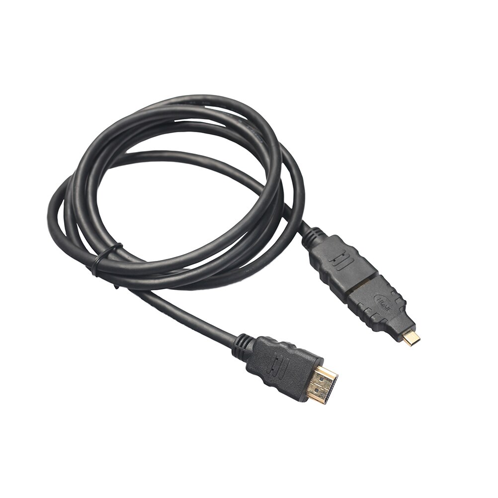 Adaptador 3 en 1 chapado en oro V1.4 HDMI a HDMI Mini HDMI Cable Micro HDMI para Xbox360 para PS3 HDTV 1080P móvil