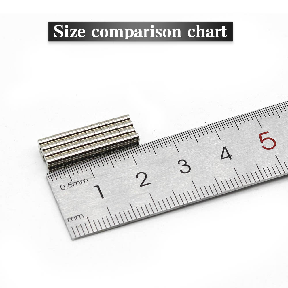 Powerful Round Magnet 2x2mm For Fridge, Offices, DIY & Science, Magnetic imane Disc Refrigerator Magnets