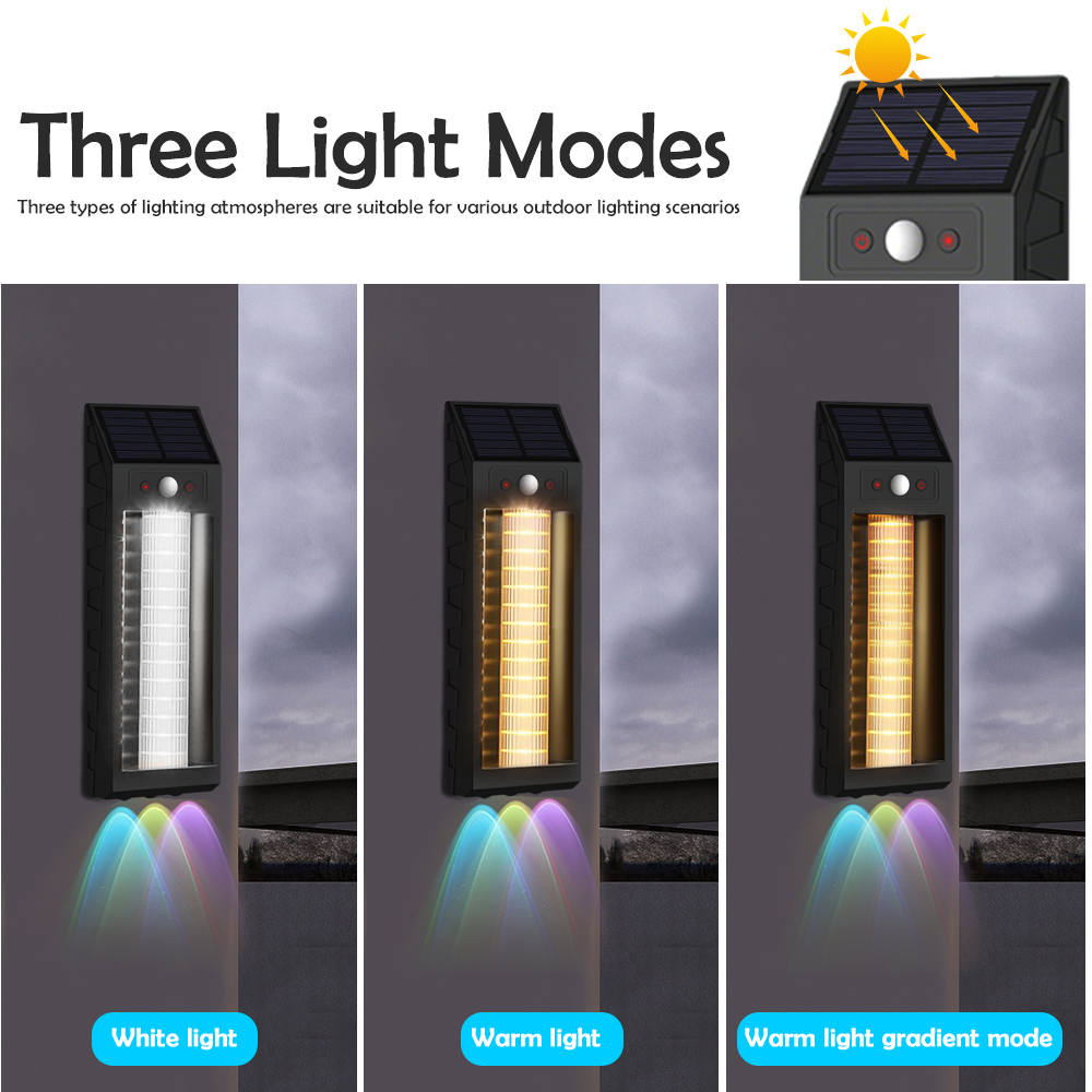 LED Solar Wandlantaarn Buiten Hangende Tuin Camping Verlichting Waterdicht Motion Senso Solar Voordeur Licht Solar Veranda Licht