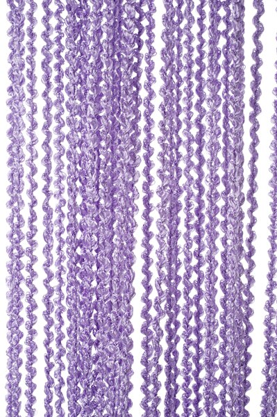 Zidetang "lyon" polyesterinauha ovi verho hapsu lanka tupsu huoneenjakaja verho paneeli deco ikkunanäyttö: Violetti / 280cm by 280cm