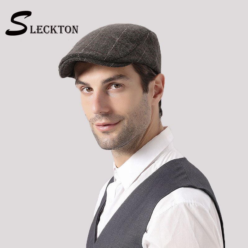 Transparente transpirable Hombre sólido Color británico simple estilo algodón  moderno Sombrero retro Beret Newsboy - China Gorro y gorra precio