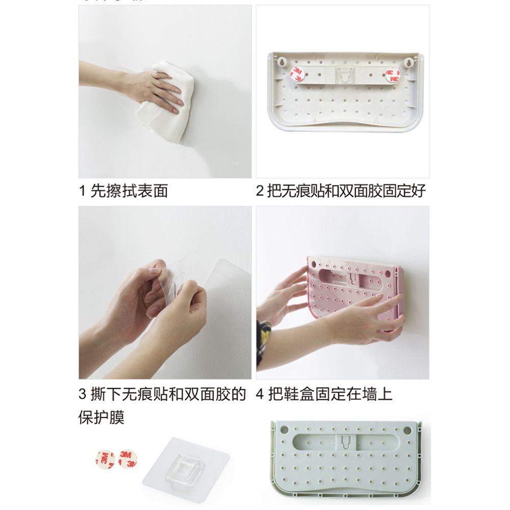 Hjem plast skohylle stativskap skjerm sammenleggbar vegg sko stativ oppbevaringsarrangør bak døren