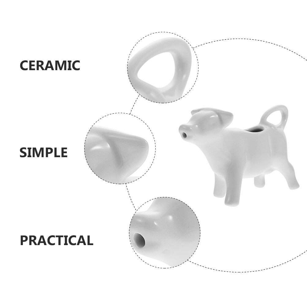 2pcs Pitchers Restaurant Pitcher Ceramic Pitcher Decorative Jug for Restaurant Home Kitchen