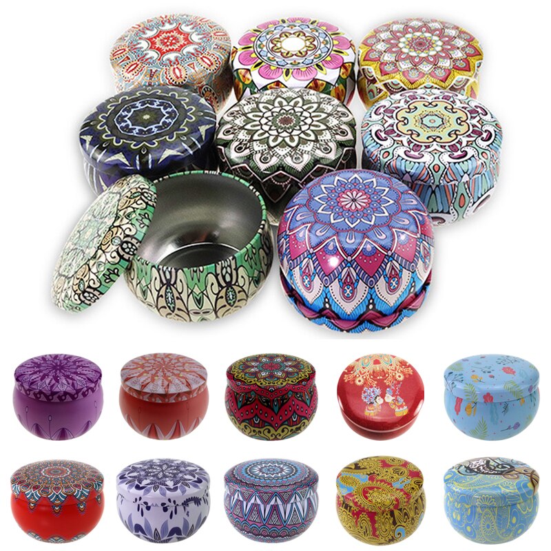 10 stuks mini blikken doosjes voor kaarsen, balsem, ronde lege potten voor sieraden, cosmetica, make-upcrème, haarwax, doosje