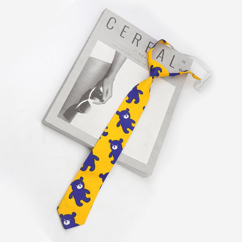 Cravate en coton coloré pour enfants, 5cm de largeur, chien canard, fruits, cravates pour garçons, mince, étroite et épaisse: 16
