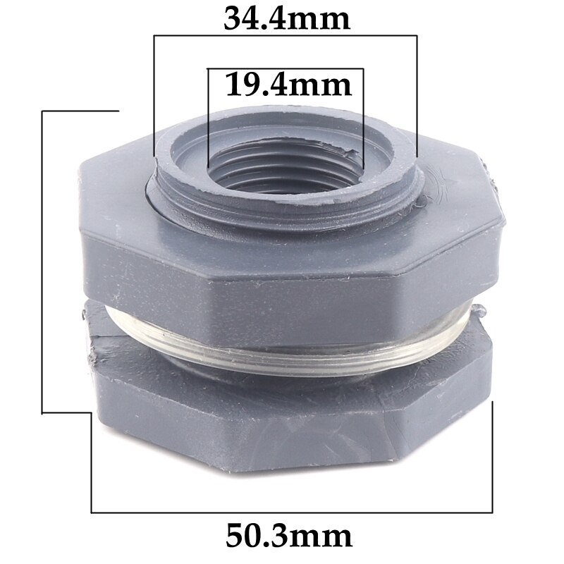 1pc pvc vattentank koppling fisk tank gänga kopplingar vattentank dräneringsrör tillbehör akvarie skarvar vattenrör kopplingar