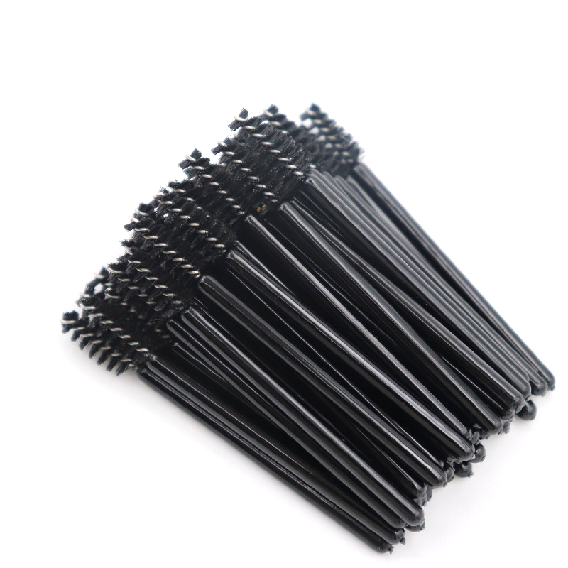 100/50 Mini Wimperborstels Mascara Wands Cosmetica Applicator Microbrush Wenkbrauw Borstel Make-Up Tool Lift Lash Extension Supplies: GRIJS / Badger