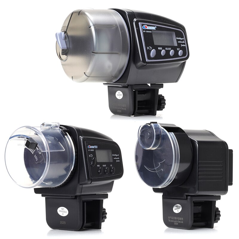 Automatic Fish Feeder Fish Tank Aquarium Fish Food Dispenser Adjustable Auto Feeder Automatic LCD Display Timer Feeding