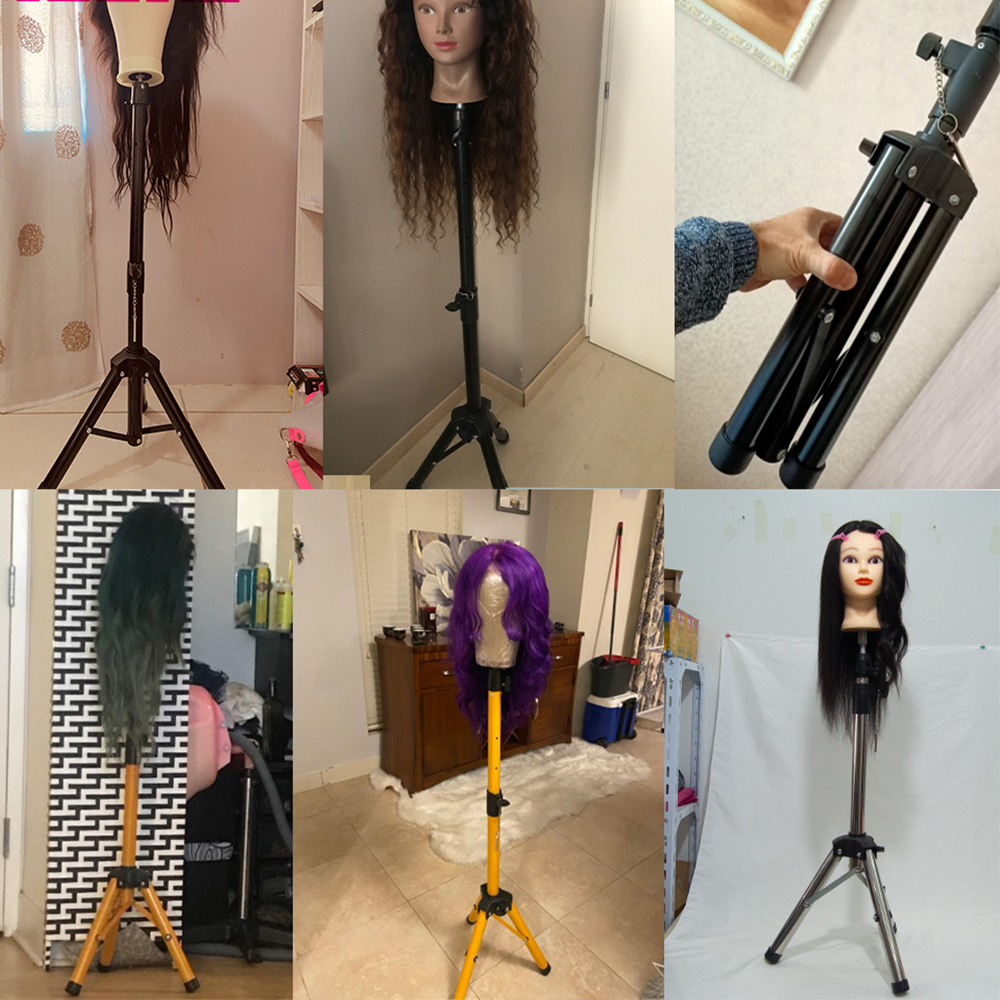 125Cm Mannequin Hoofd Houder Statief Voor Kappers Salon Training Hoofd Sterke Verstelbare Pruik Stand Statief Voor Pruik Maken