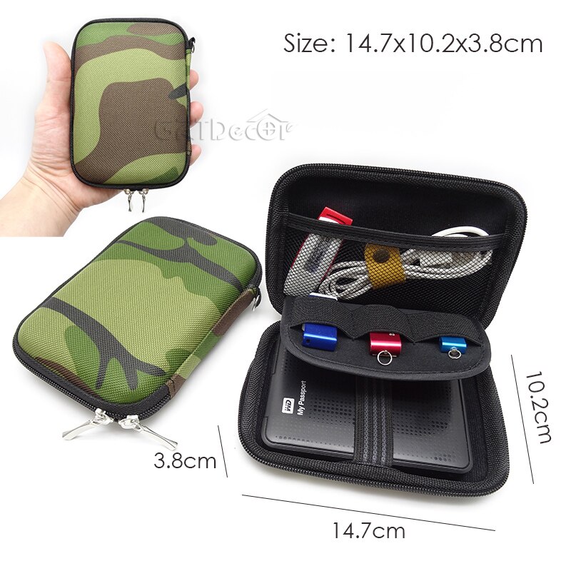 Mini Rits Digitale Opbergtas Waterdichte Reizen Eva Case Voor Oortelefoon, Datakabel, Lader, draagbare Gadget Pocket Pouch: 12