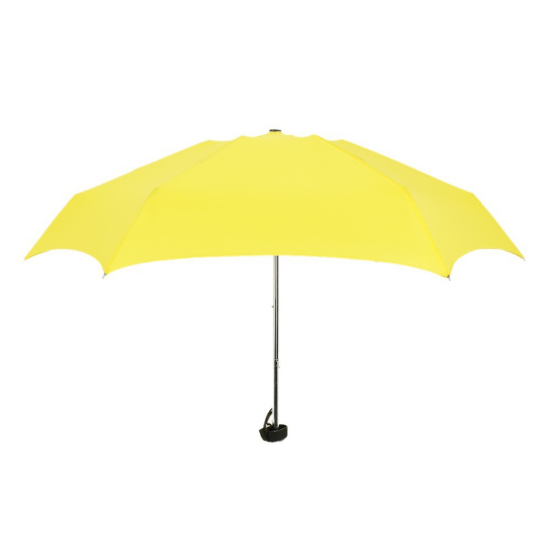 Mini Pocket Umbrella Men's Umbrella Windproof Folding Umbrellas Compact Rain Umbrella: Yellow