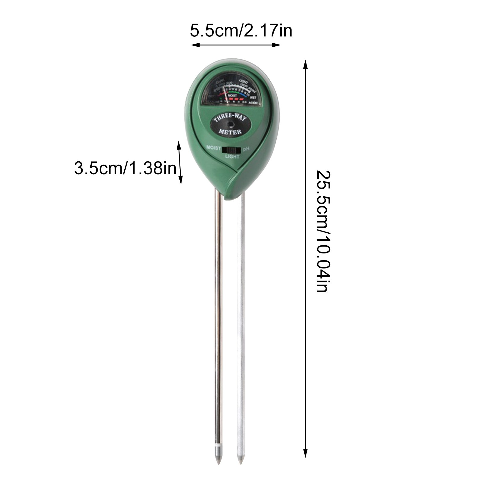 3-in-1 Soil Tester Moisture/Light/PH Meter For Gardening Lawn Farm Soil Tester Moisture Meter Plant Soil Tester Flower Set
