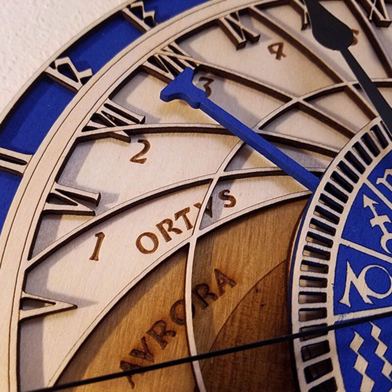 30cm Prague Astronomical Clock Wall Clock Quartz Clock Twelve Constellation Large Wall Clock Living Room Home Decor