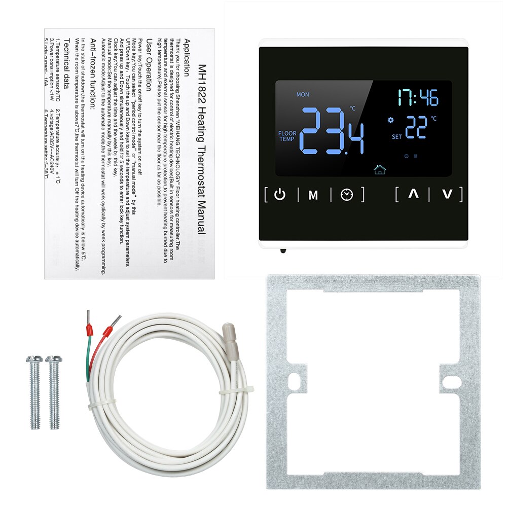 Thermostat Touchscreen für Heimat Programmierbare  – Grandado
