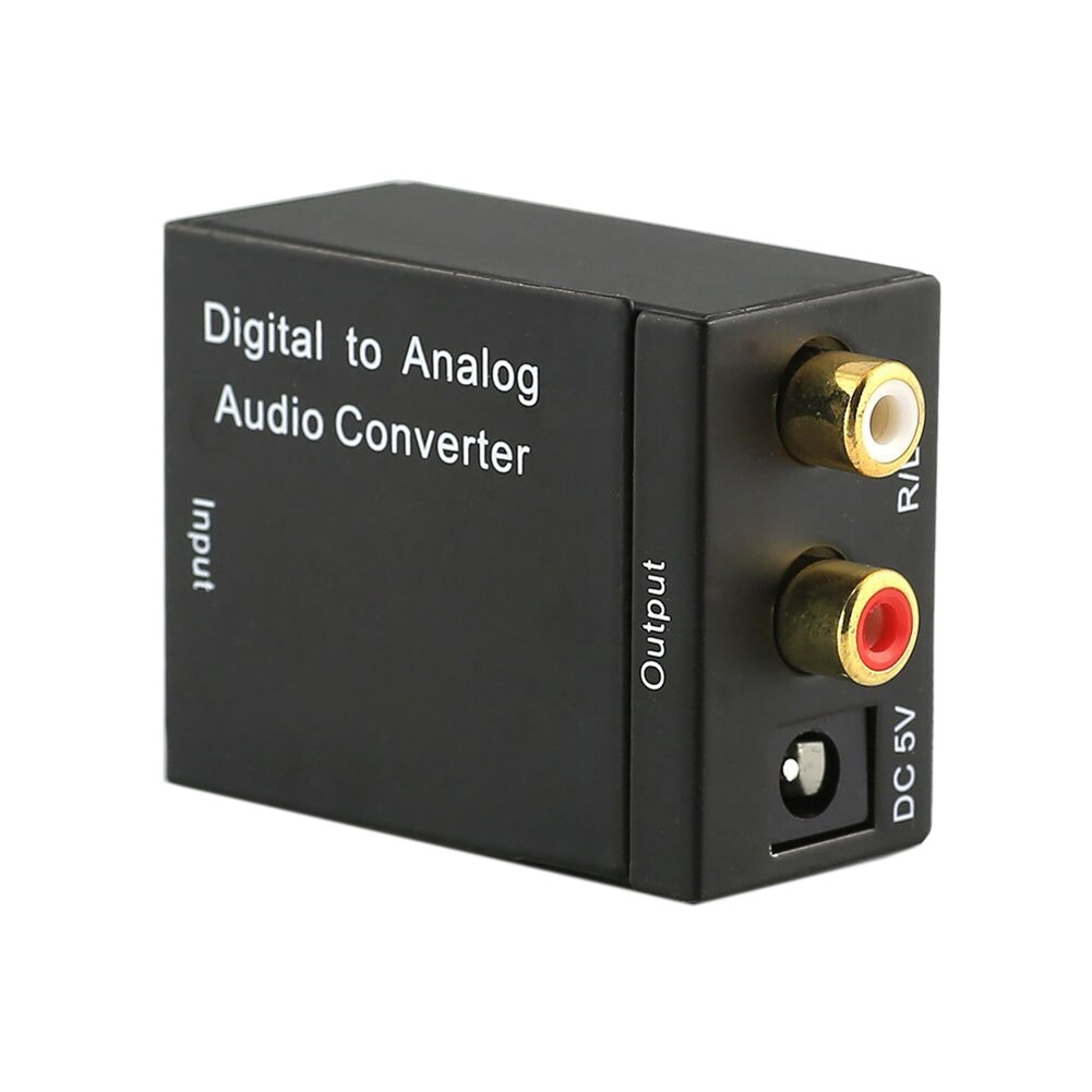 Digitaal Naar Analoog Audio Converter Digitale Optische Coaxcoaxialtoslink Naar Analoog Rca L/R Audio Converter Adapter Versterker