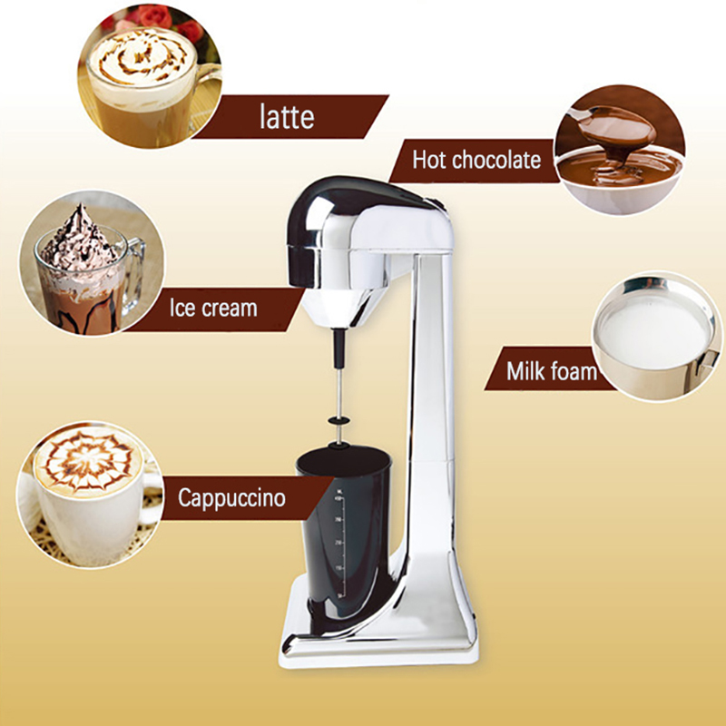 Bærbar elektrisk melkeskummer melkemikser kaffemikser skummaskin mikser blender multifunksjonell food maker milkshake 220v