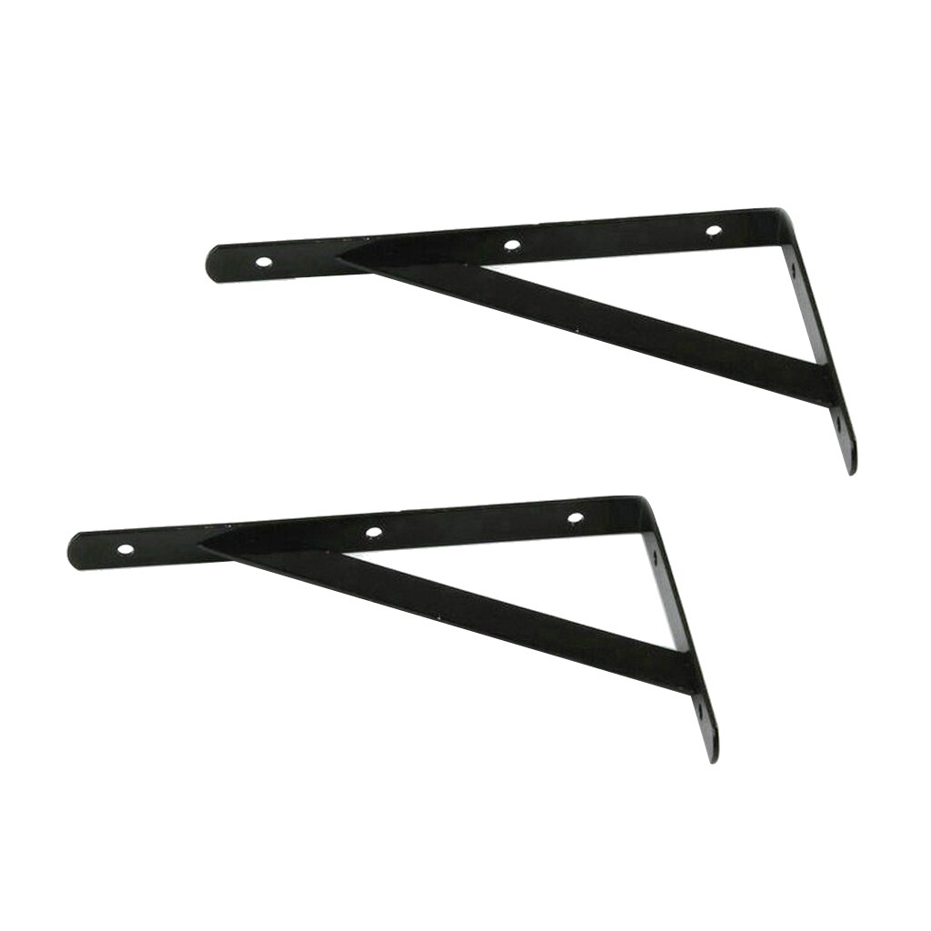 2pcs Heavy Duty L Shape Wall Shelf Support Bracket DIY Rack Supporter Stand for Photo Frame, Books, Camera Holder