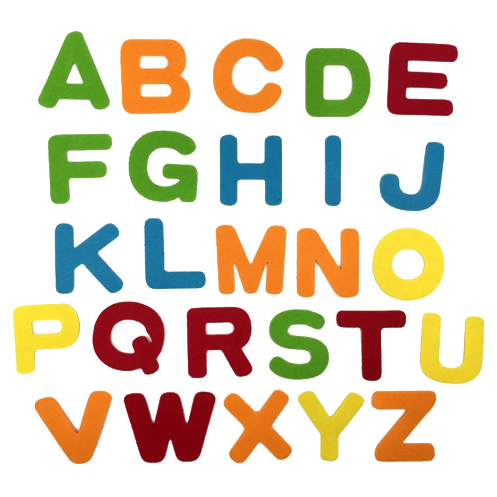 26PCS Alphabet Felt Cloth Letter Felt Fabric Polyester Fabrics Needlework USA Diy Decorative Non-Woven Letters
