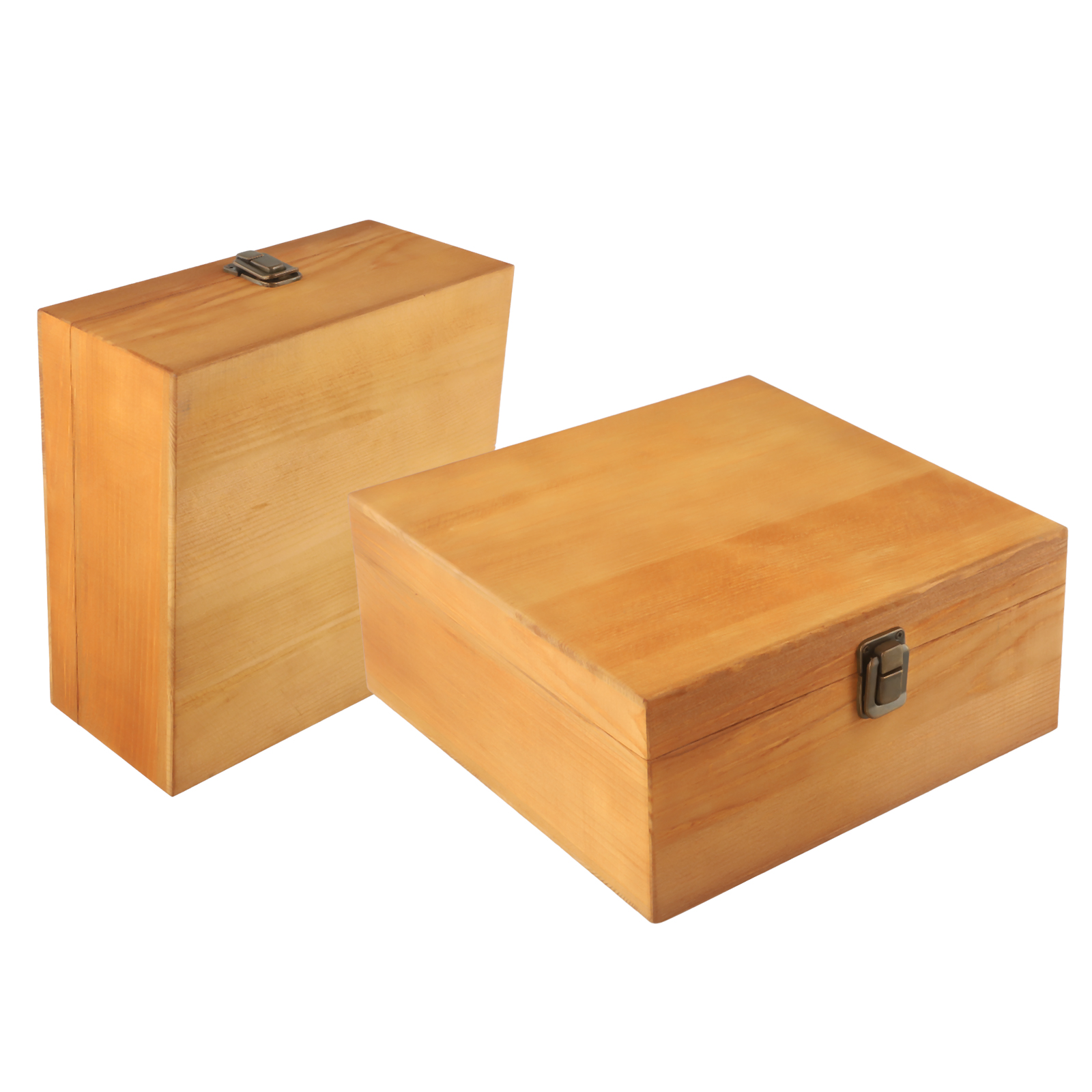 Wooden Storage Box Pine Rectangular Flip Solid Wood Box Handmade Craft Case Wooden Jewelry Storage Box Home Decoration