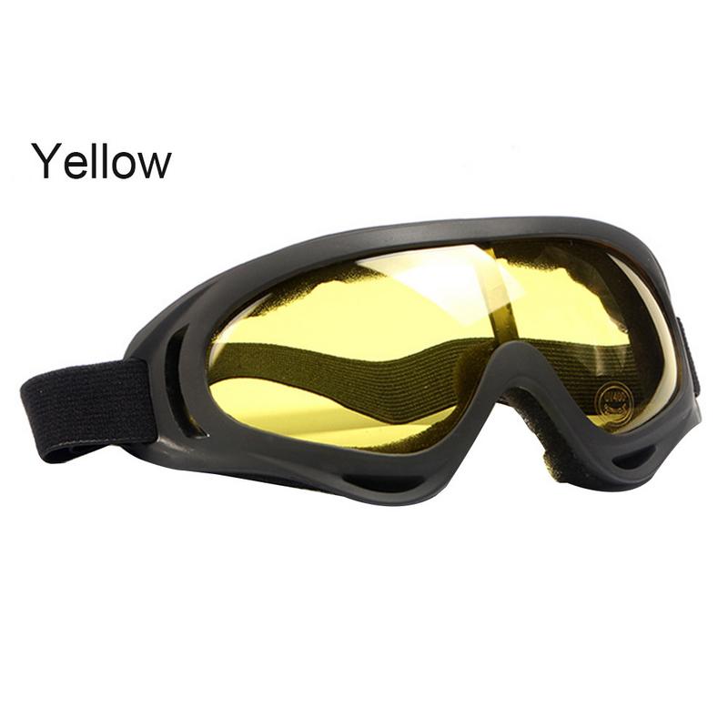 7 Kleuren Anti Fog Stof Wind Uv Ski Sneeuw Snowboard Goggles Helm Ski Zonnebril Bril Verstelbare Riem: Yellow