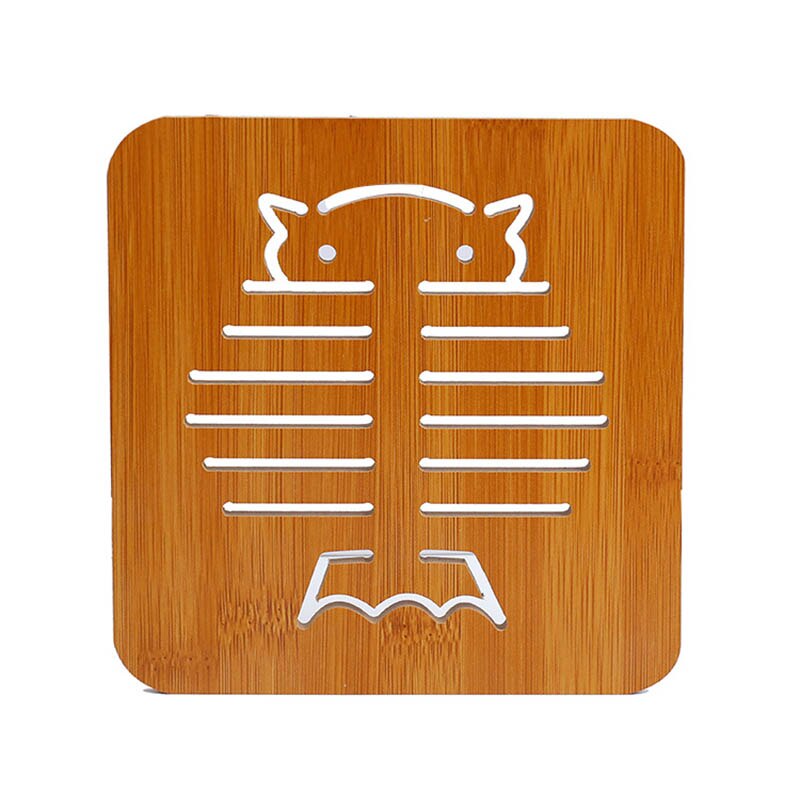 Placemats voor op tafel placemats bureau tafelmatten keukenaccessoires pot beker tegen bloesem bamboe onderzetters isolatiematten: Ander type 3