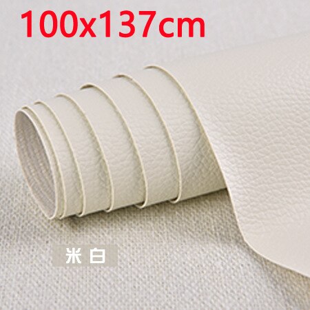 Parches autoadhesivos de cuero PU para reparación de muebles, adhesivos de bricolaje para sofá, asiento de coche, mesa, silla, bolsa, zapatos, cama y hogar, 100x137cm: 100x137 light white