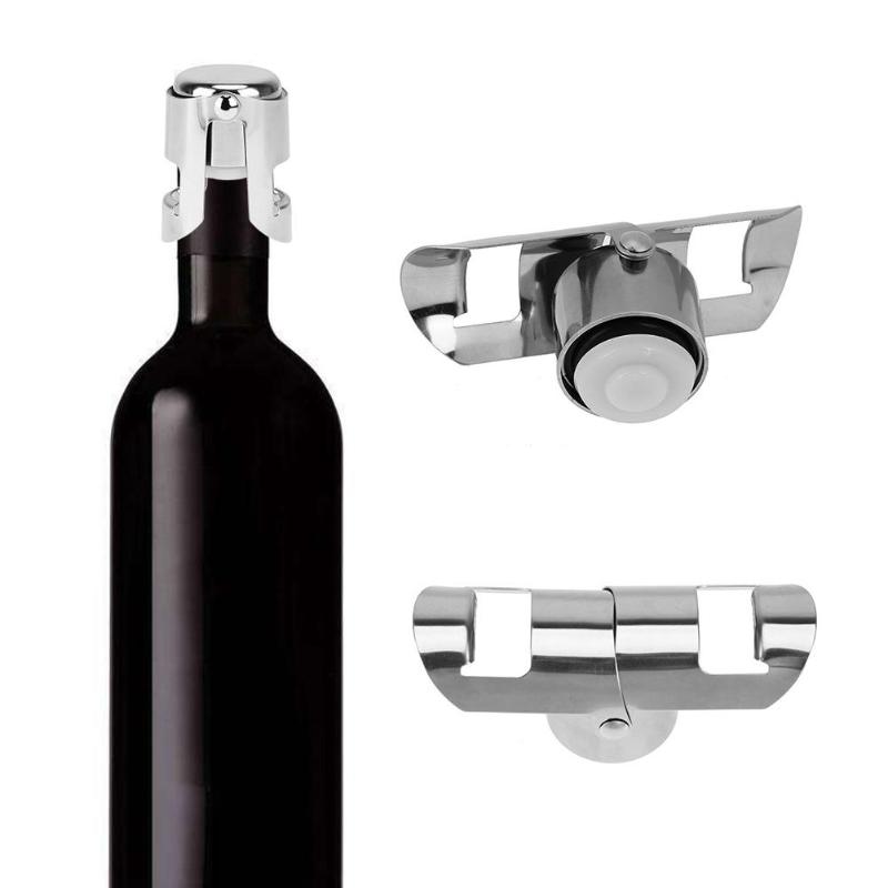 Bouchon de bouteille en acier inoxydable | Outils de Bar multifonctions, bouchon de vin, scellage sous vide, bouchon de bouteille de vin de liqueur 1 pièce