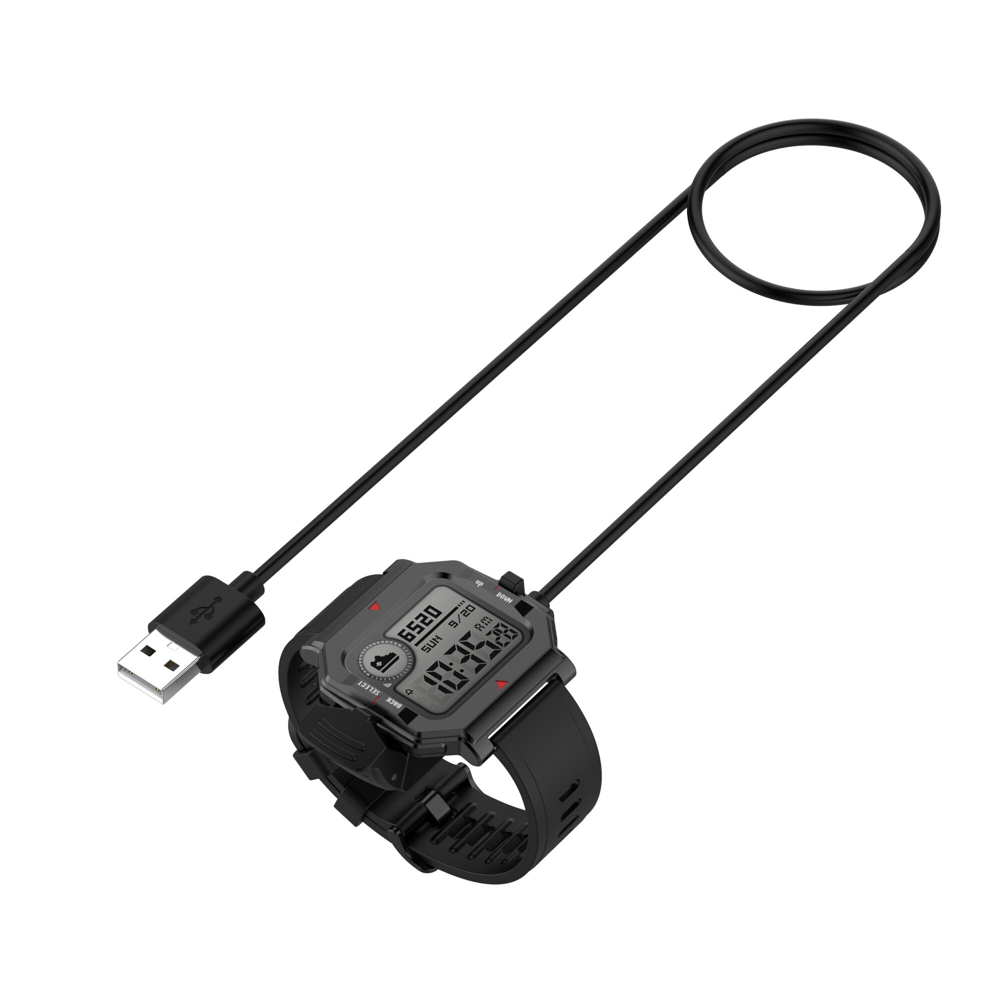 1M kabel do ładowania USB do Amazfit Neo A2001 ładowarka do inteligentnego zegarka urządzenie przenośny do zegarków ładowanie Dock czarny zegarek akcesoria
