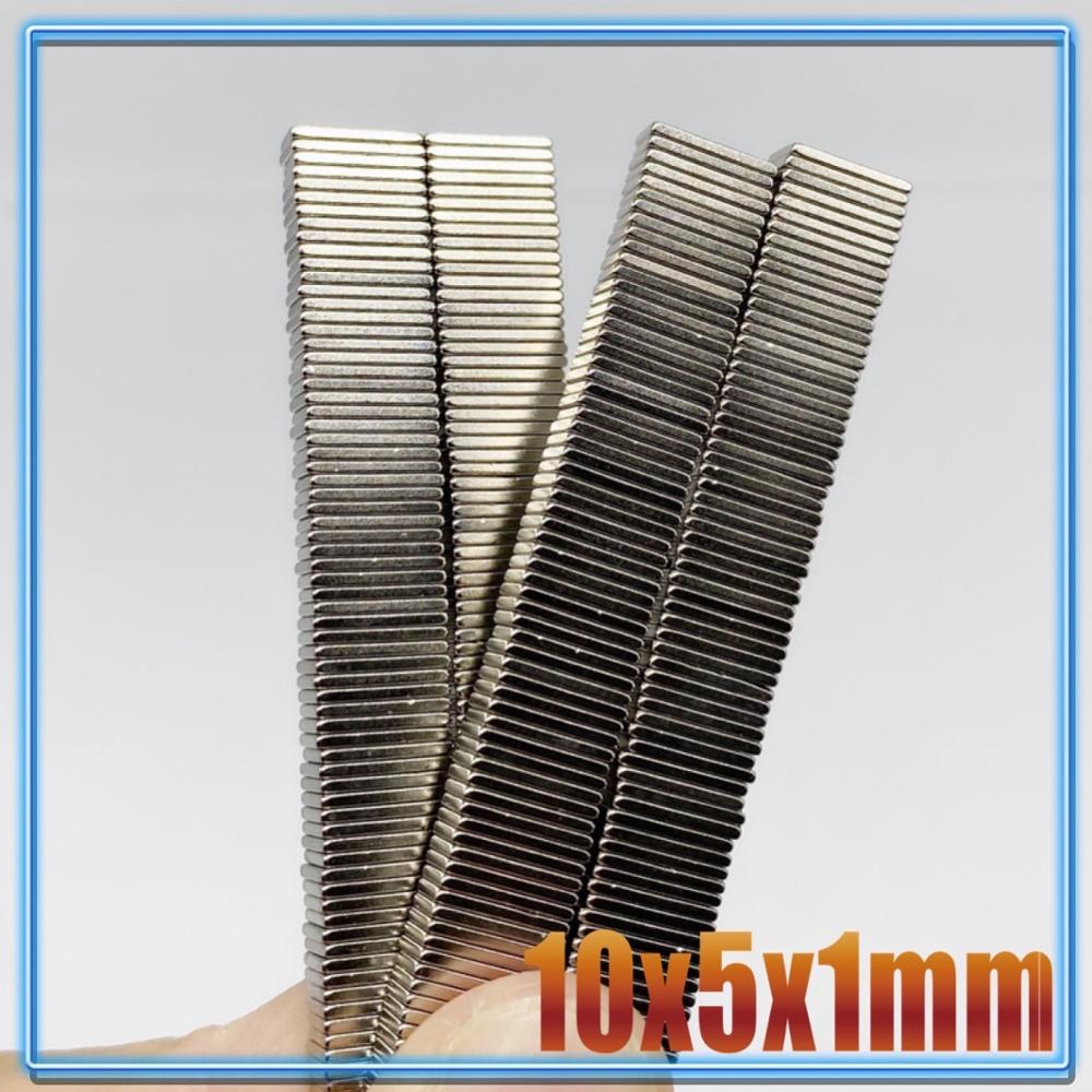 Imán Rectangular de 10x5x1, 10x5x2, bloque N35, permanente, superpotente, 10x5x1, 10x1, 10x5x5x2, 20/50/100/200 Uds.