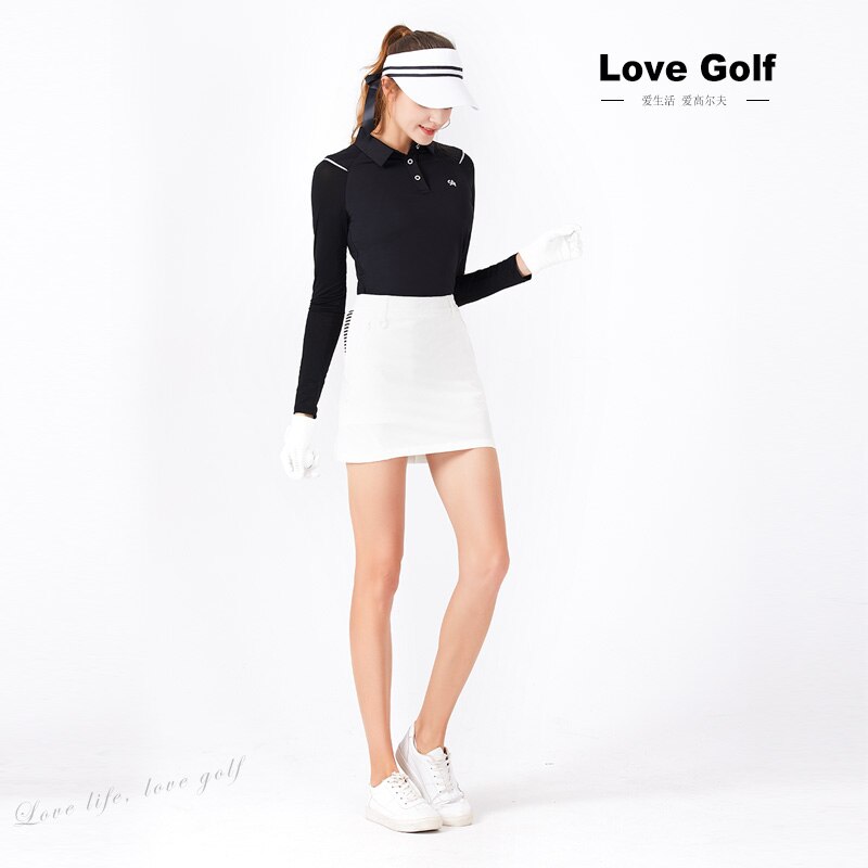 Ridderbutik hvid love golf  lg2011 damer golf sport og fritid kort nederdel åndbar og hurtigtørrende golfskørt
