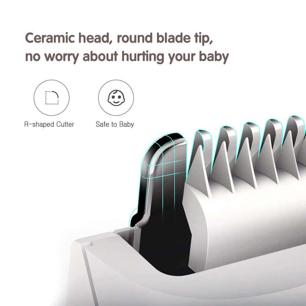 Baby Hair Trimmer Electric Hair Clipper USB Baby Shaver Cutting Baby Care Cutting Remover Rechargeable Quietkids Hair Cutting