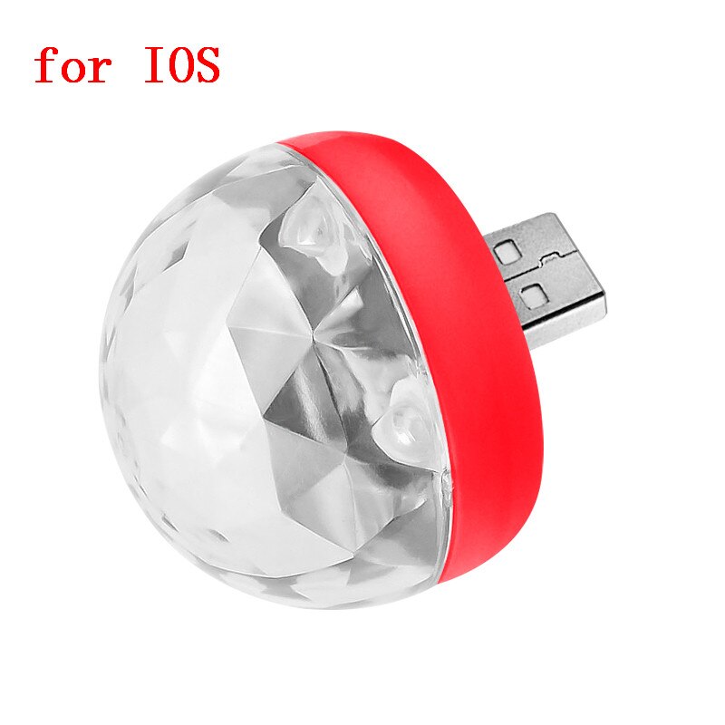 Lumière USB Portable pour moto, voiture, téléphone Portable, lumières Disco, scène, réunion de famille, boule magique, fête, Club, lampe automobile: 02