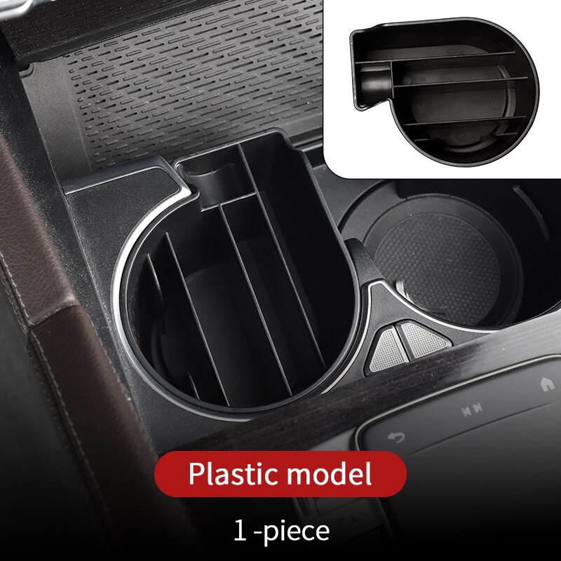 Cup holder storage box for Mercedes gle w167 gls w167 x167 gle carbon gle gle 350/amg 450 500e amg interior accessories: Stye A plastic 1pcs