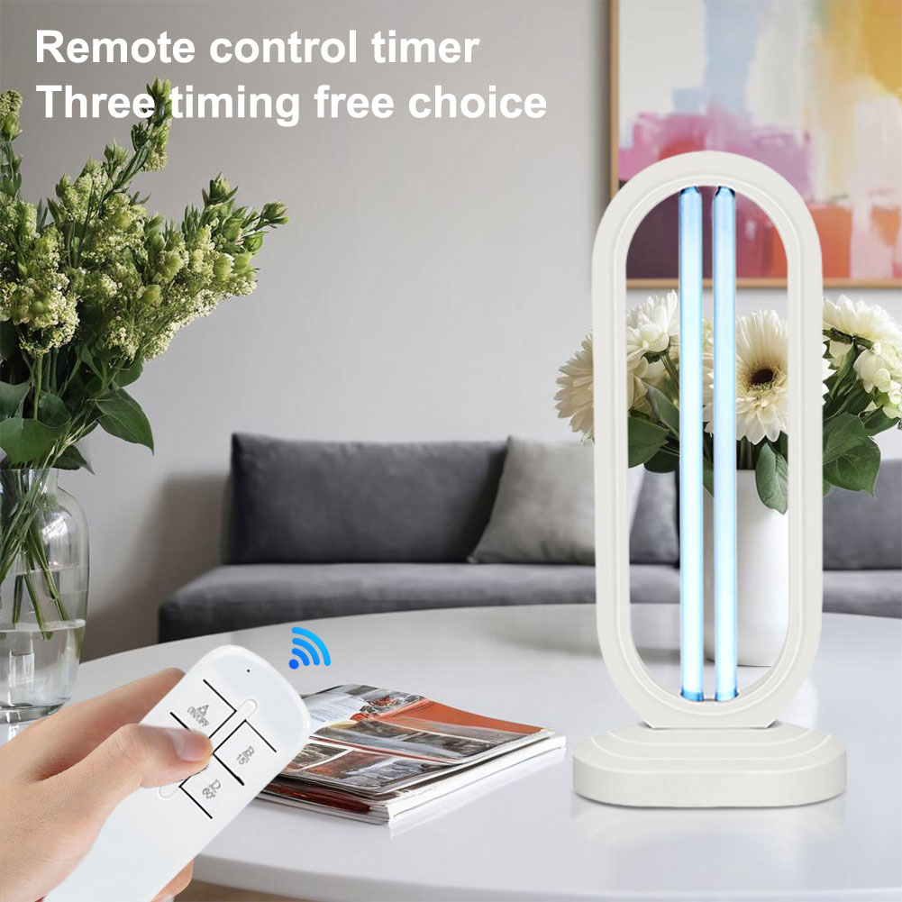 Ultraviolet Light with 3- Speed Timing and Remote Control UVC Light Sanitizer Ultraviolet Lamp for Home Kitchen Baby Room Office