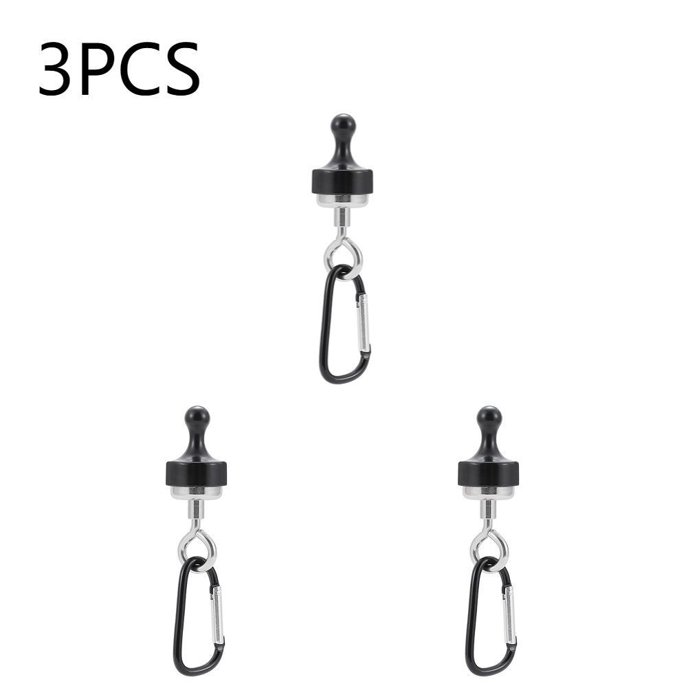 1-10pcs Magnetic Lanyard Clip Pulling Force Hanging Carabiners Heavy Duty Multipurpose for Outdoor Hanging Camping Light: Blue