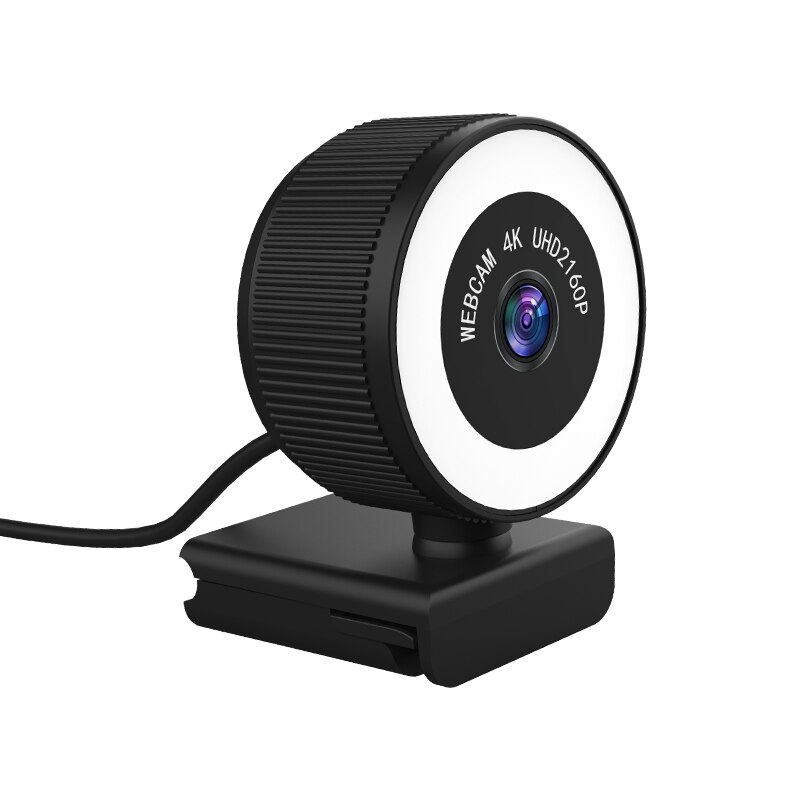 Cámara Web 4K con micrófono, Webcam gran angular C560 de 120 °, 800W, USB, lámpara de llenado de brillo integrada
